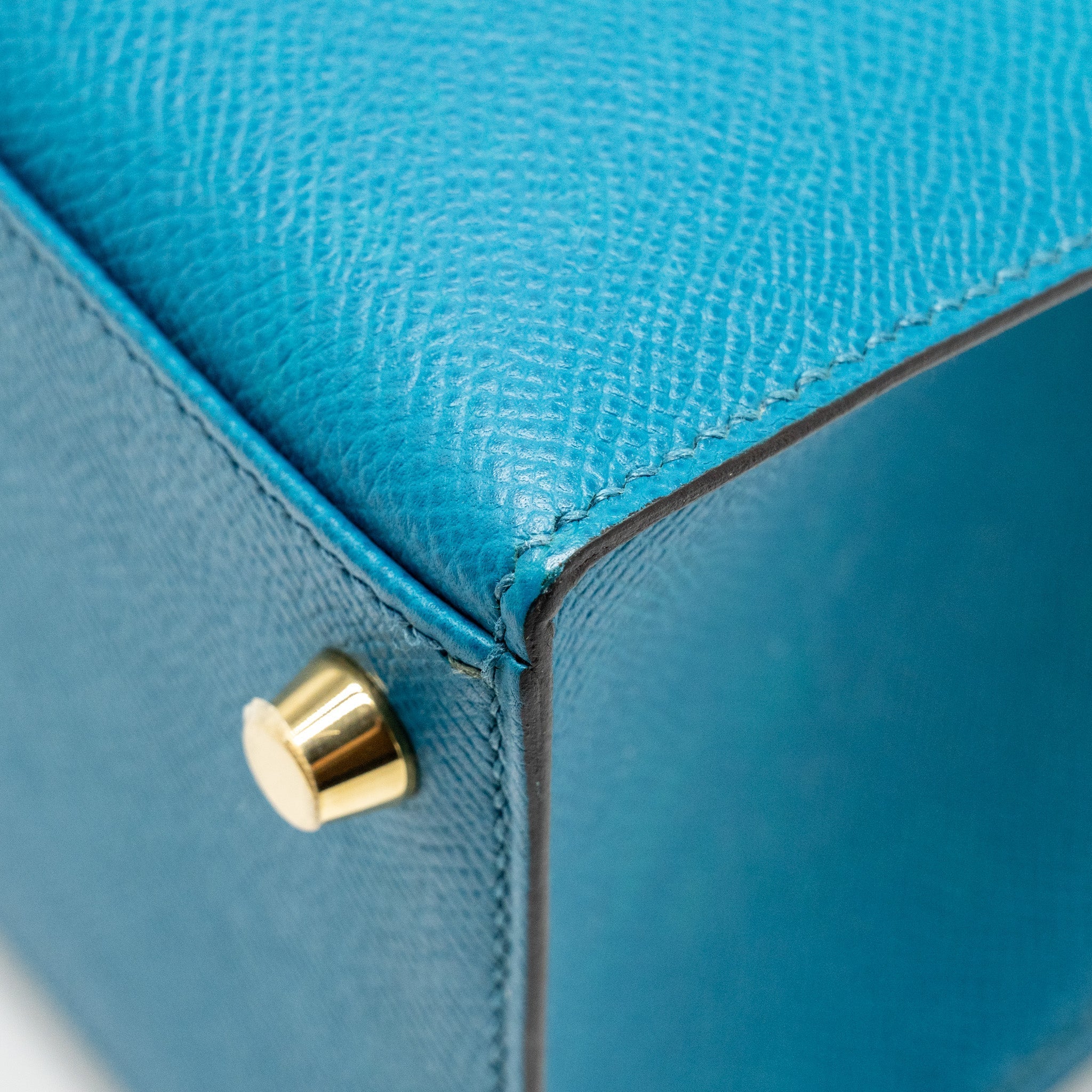 HERMES KELLY 28 EPSOM BLUE IZMIR GHW