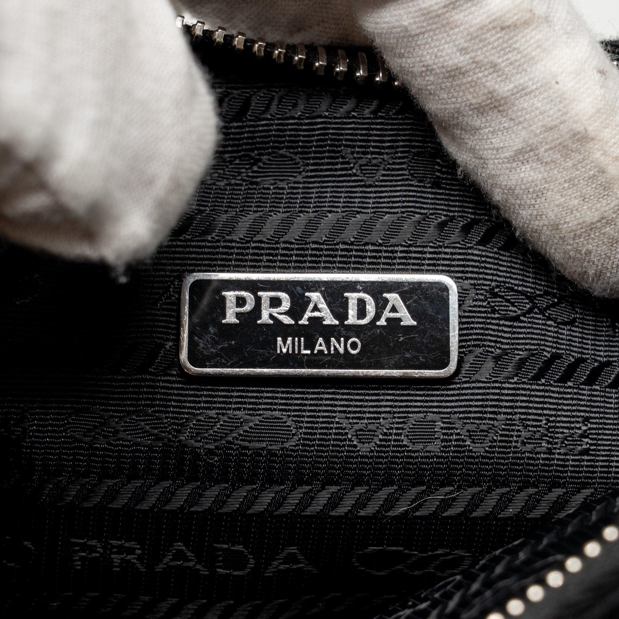 PRADA RE-EDITION 2005 SAFFIANO RE-NYLON BAG BLACK SHW