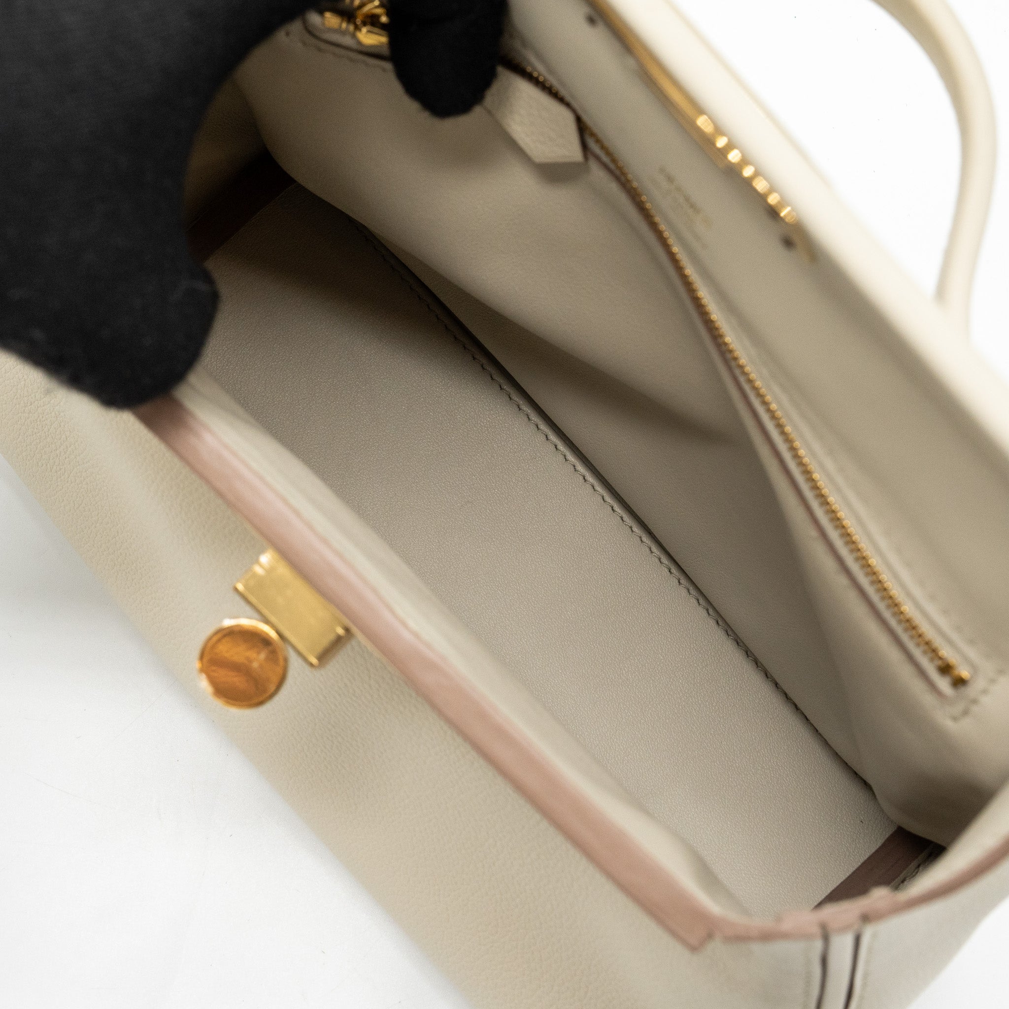 HERMES MINI 24/24 2424-21 BAG EVERCOLOR/ SWIFT BETON GHW