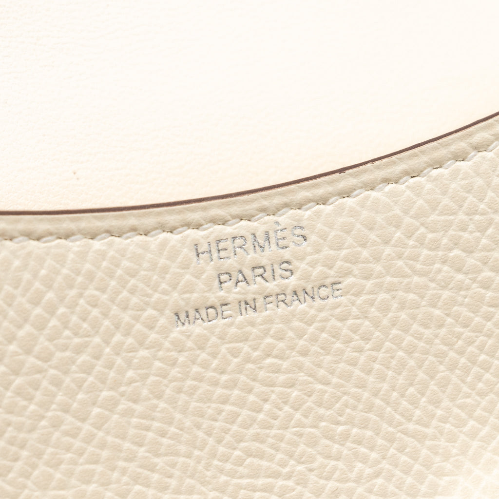 HERMES CONSTANCE SLIM EPSOM NATA / LIME SHW