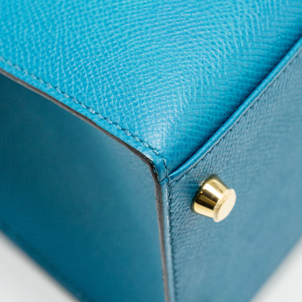 HERMES KELLY 28 EPSOM BLUE IZMIR GHW