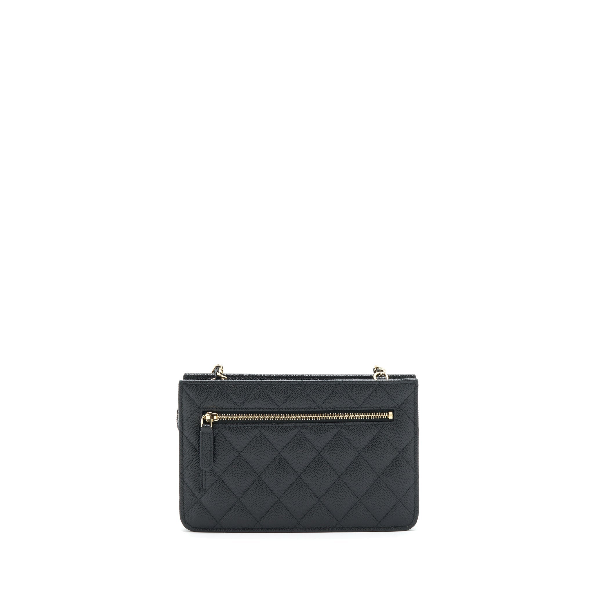 CHANEL MINI CROSSBODY BAG CAVIAR BLACK GHW