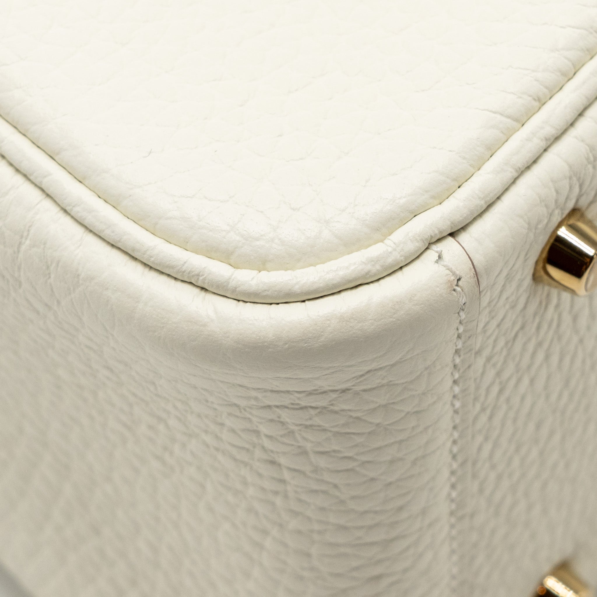 HERMES MINI LINDY CLEMENCE MUSHROOM / NATA WITH MULTICOLOR STRAP GHW