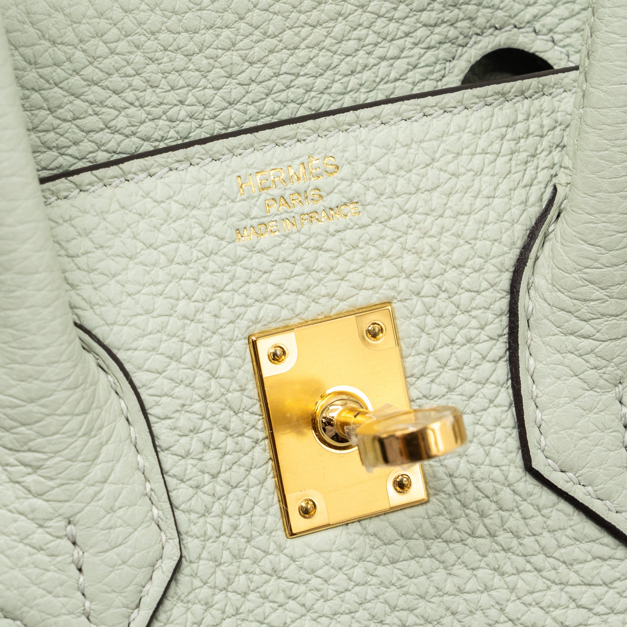 HERMES BIRKIN 25 TOGO GRIS NEVE GHW