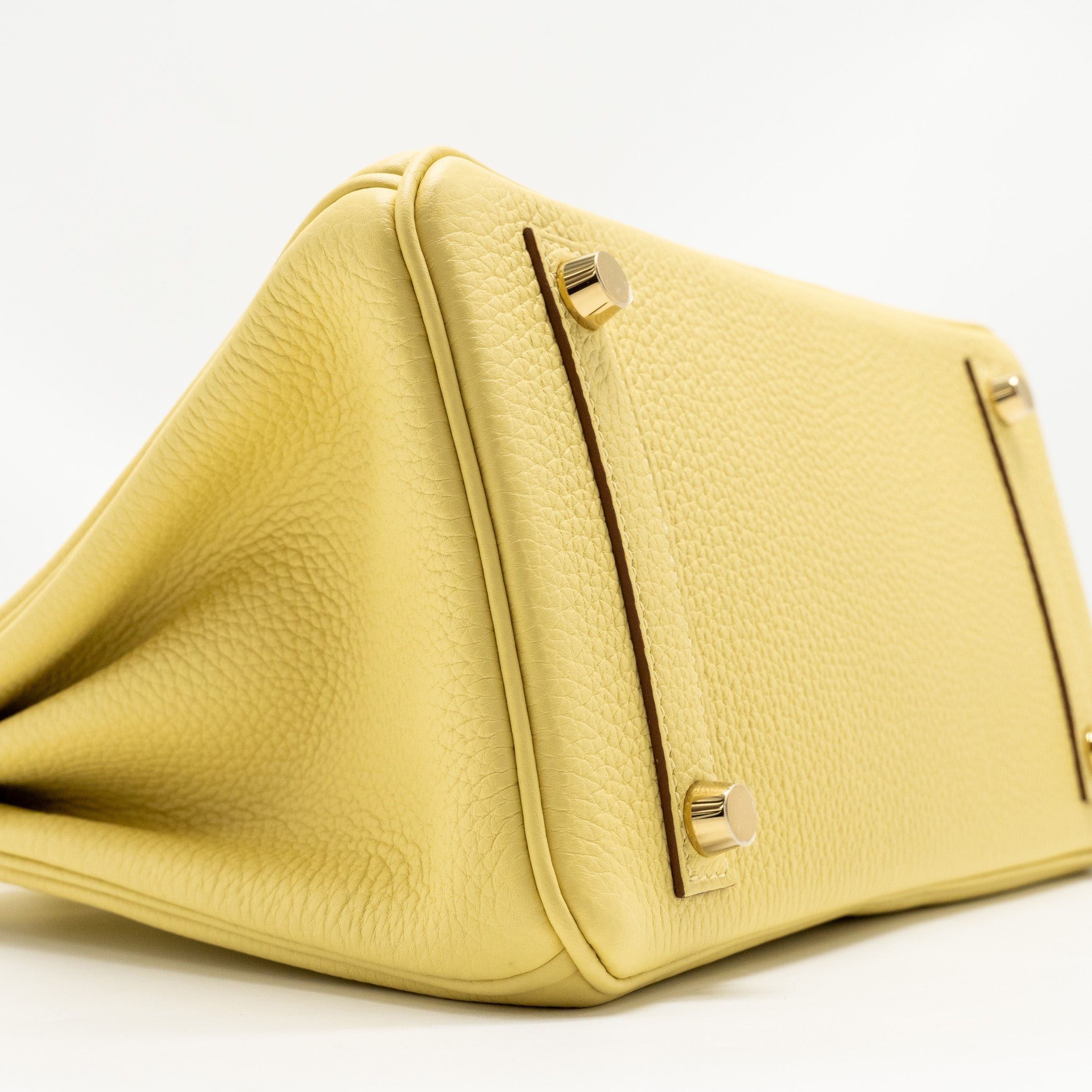 HERMES BIRKIN 25 TOGO 1Z JAUNE POUSSIN GHW