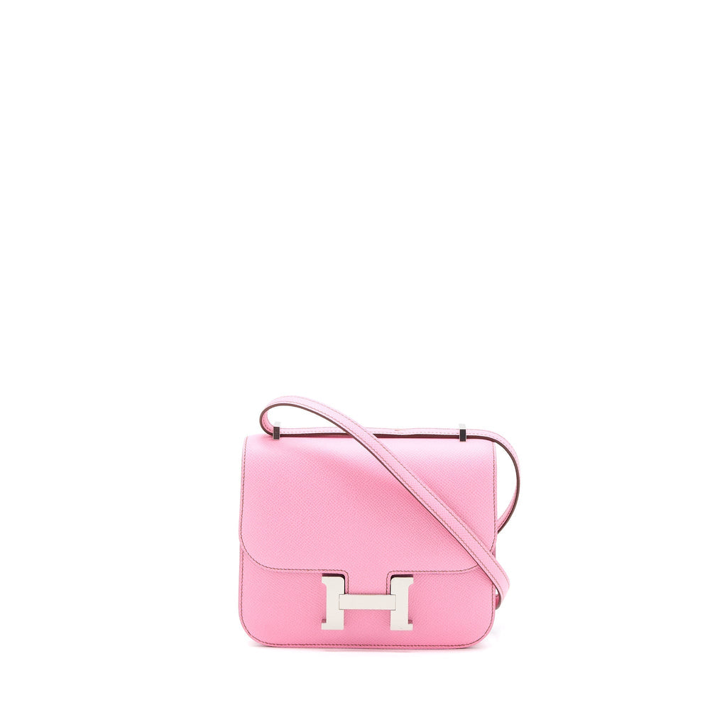 HERMES MINI CONSTANCE EPSOM 5P BUBBLEGUM PINK SHW