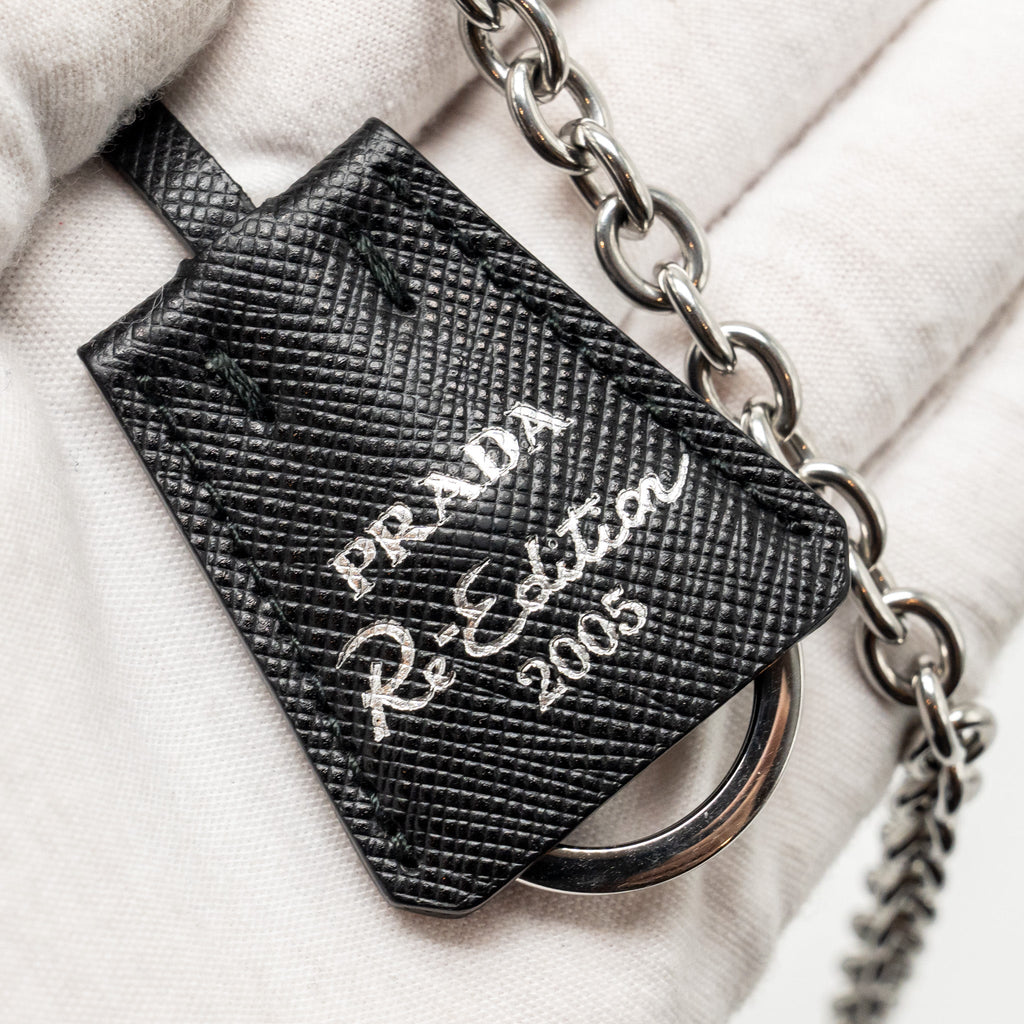 PRADA RE-EDITION 2005 SAFFIANO RE-NYLON BAG BLACK SHW