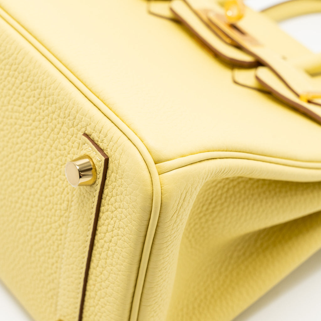 HERMES BIRKIN 25 TOGO 1Z JAUNE POUSSIN GHW