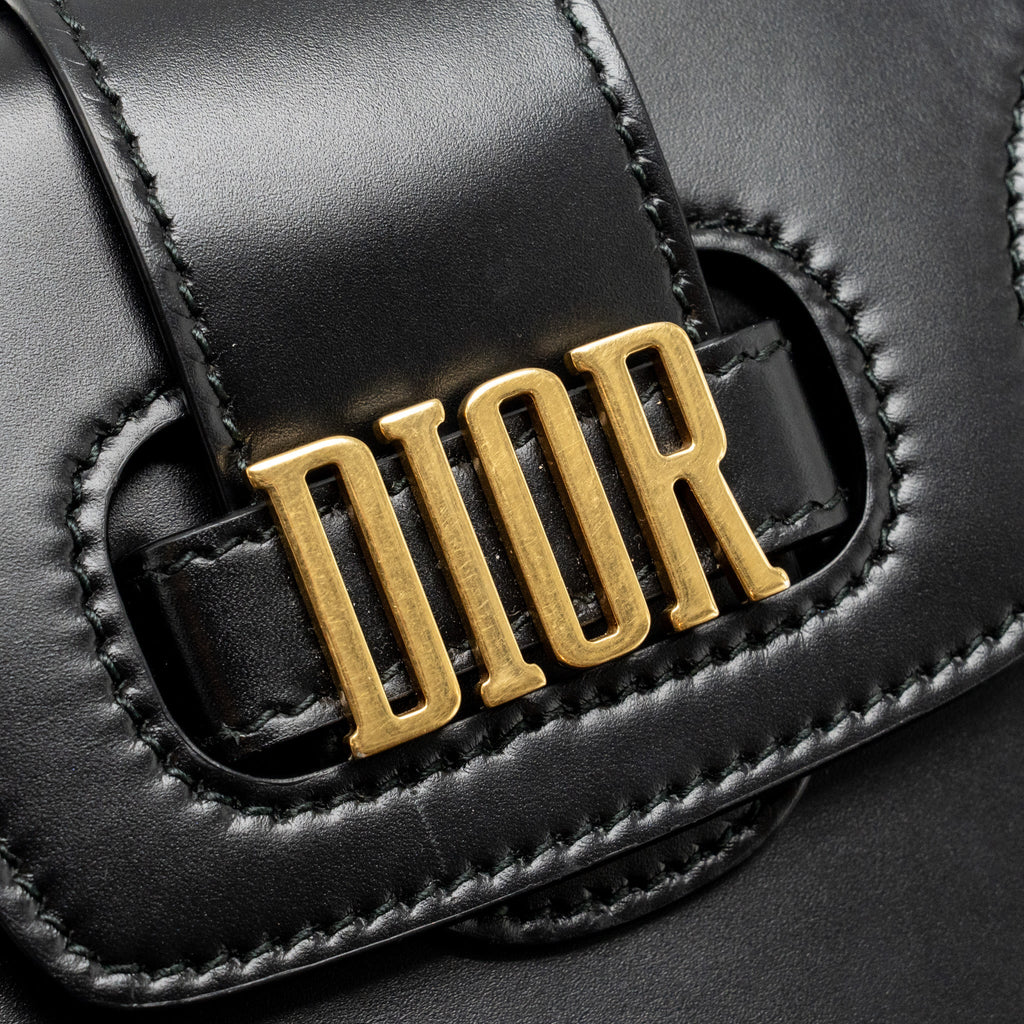 DIOR D-FENCE SADDLE BAG CALFSKIN BLACK GHW