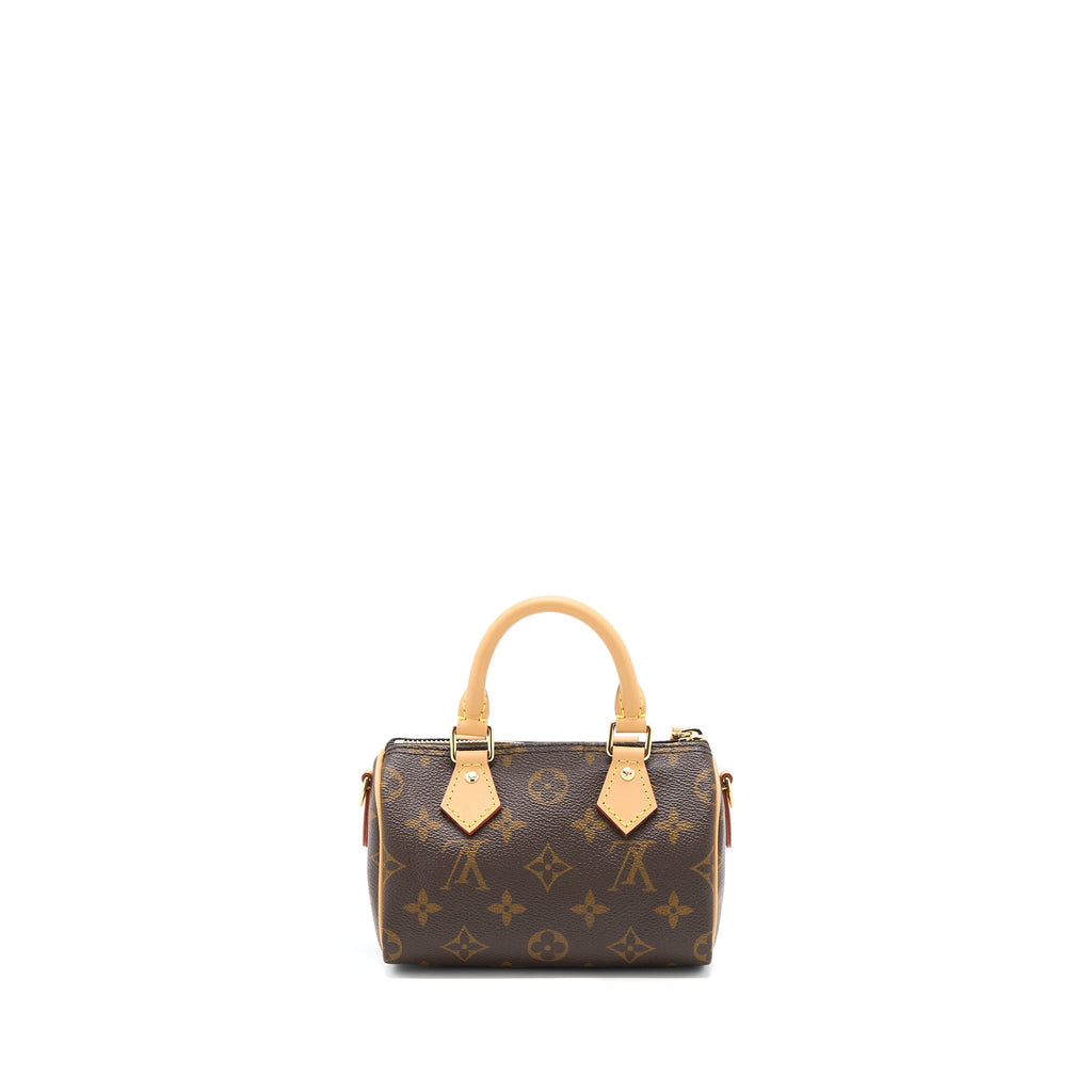 LOUIS VUITTON NANO SPEEDY NEW VERSION MONOGRAM CANVAS GHW