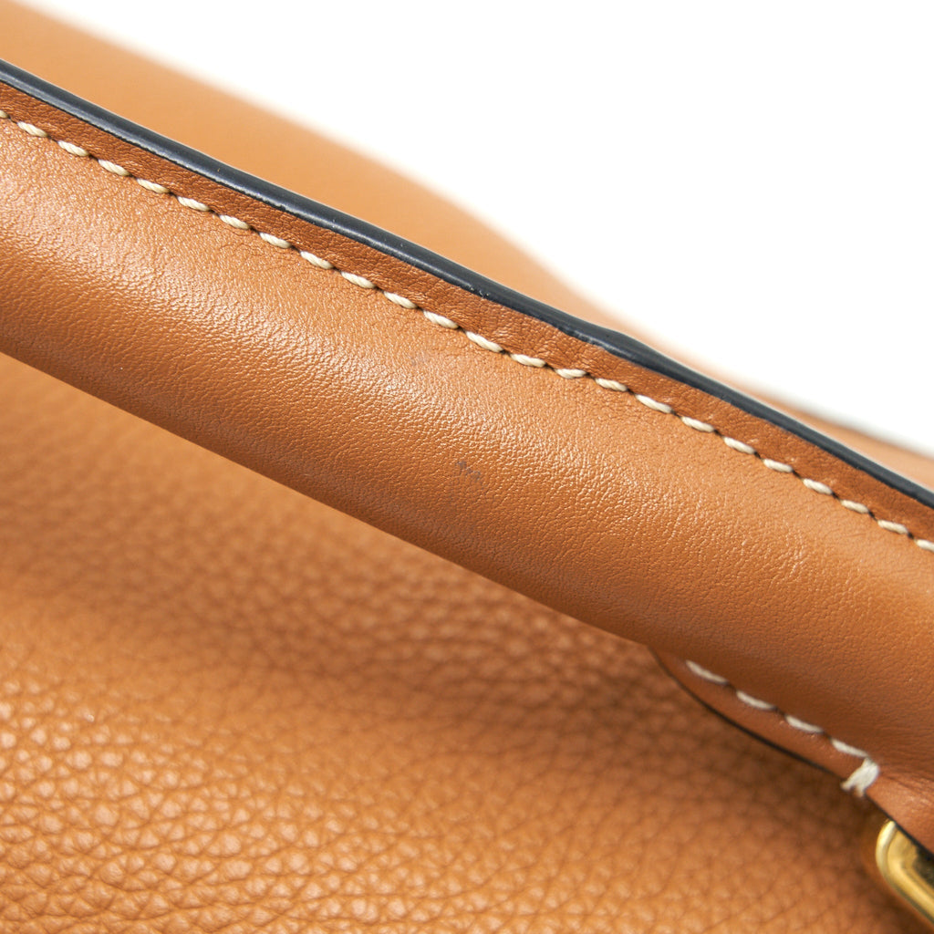 LOEWE PUZZLE BAG IN GRAINED CALFSKIN BROWN