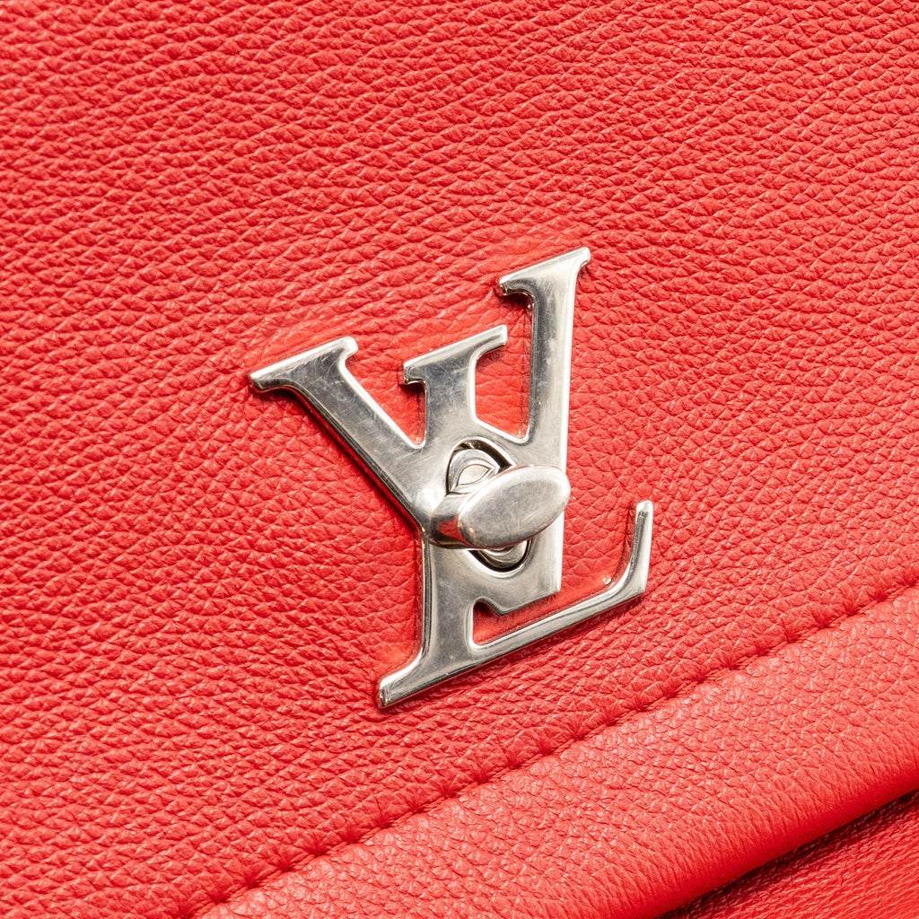 LOUIS VUITTON LOCKME BAG CALFSKIN RED SHW