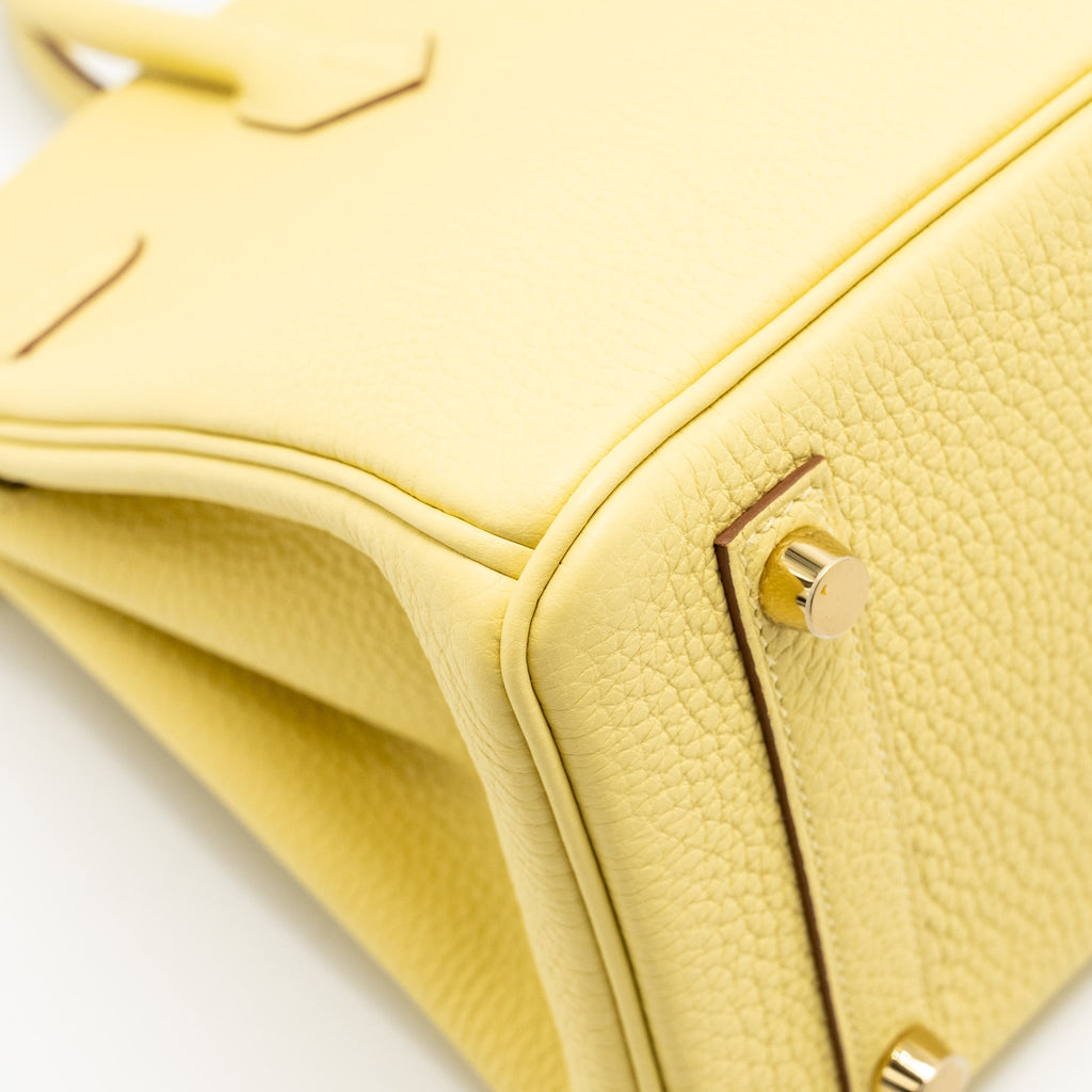 HERMES BIRKIN 25 TOGO 1Z JAUNE POUSSIN GHW