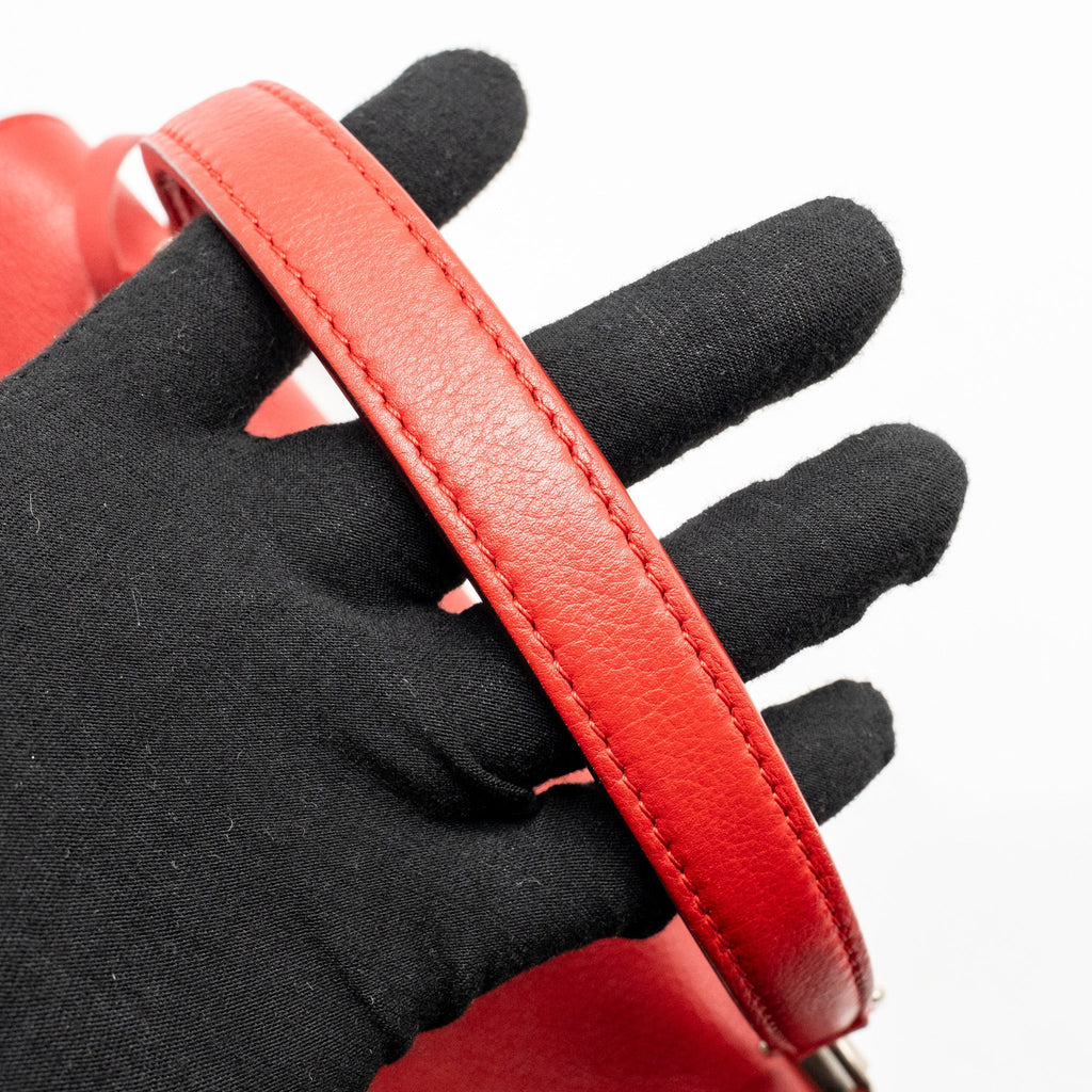 LOUIS VUITTON LOCKME BAG CALFSKIN RED SHW