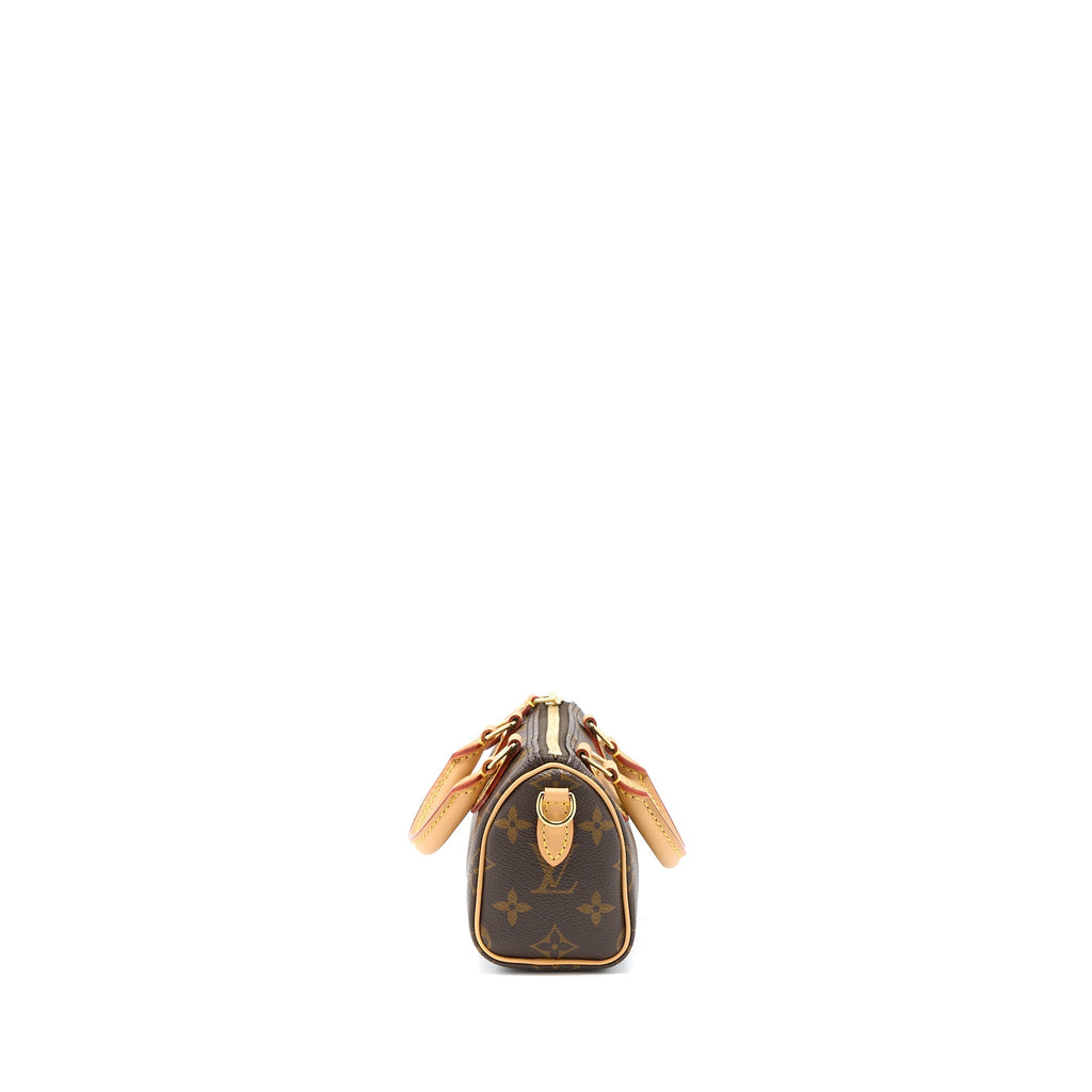 LOUIS VUITTON NANO SPEEDY NEW VERSION MONOGRAM CANVAS GHW
