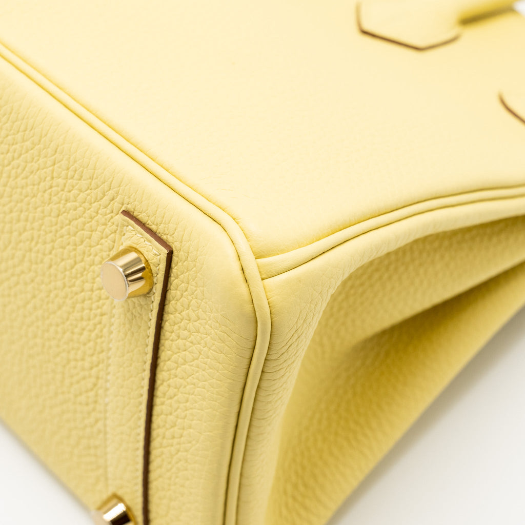 HERMES BIRKIN 25 TOGO 1Z JAUNE POUSSIN GHW