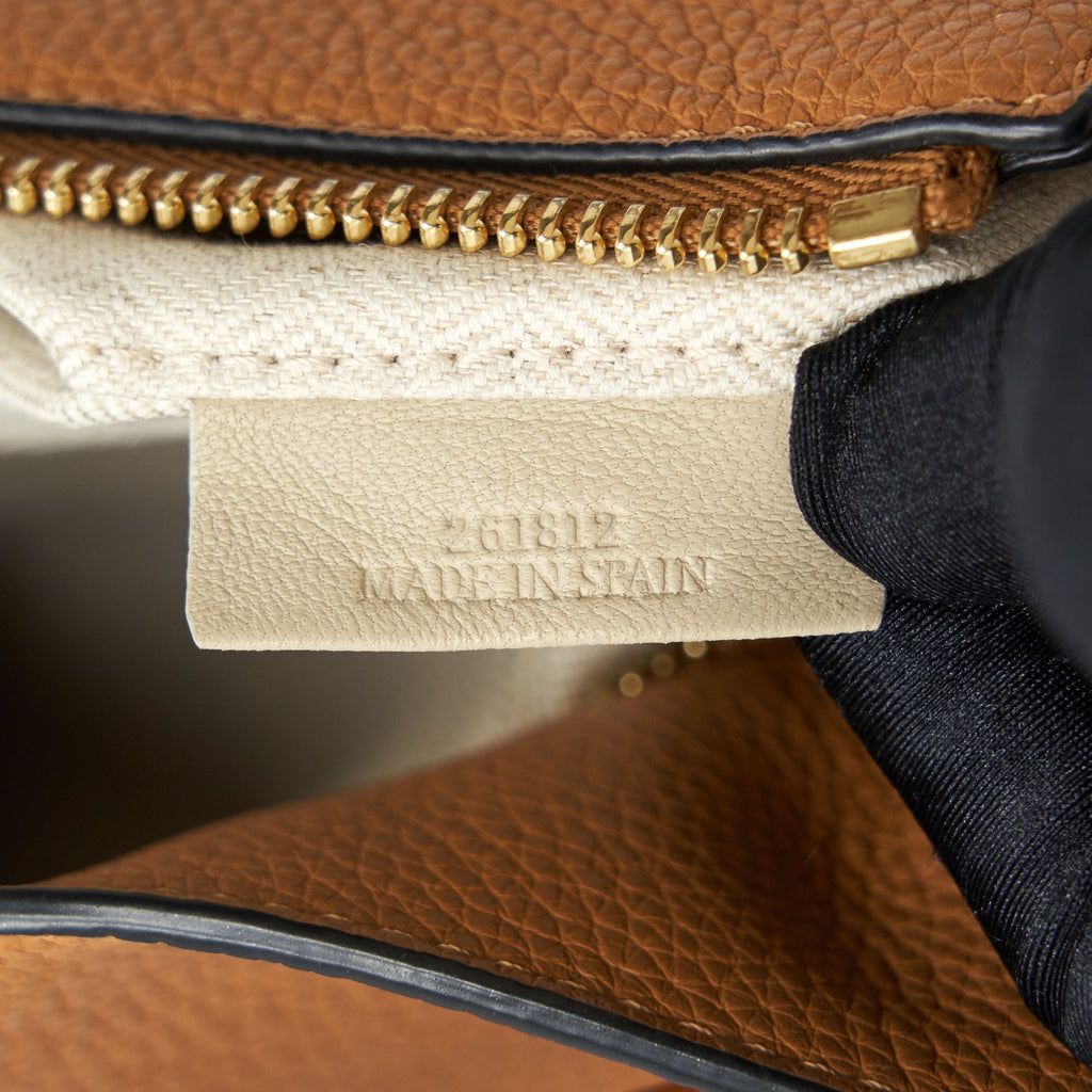 LOEWE PUZZLE BAG IN GRAINED CALFSKIN BROWN