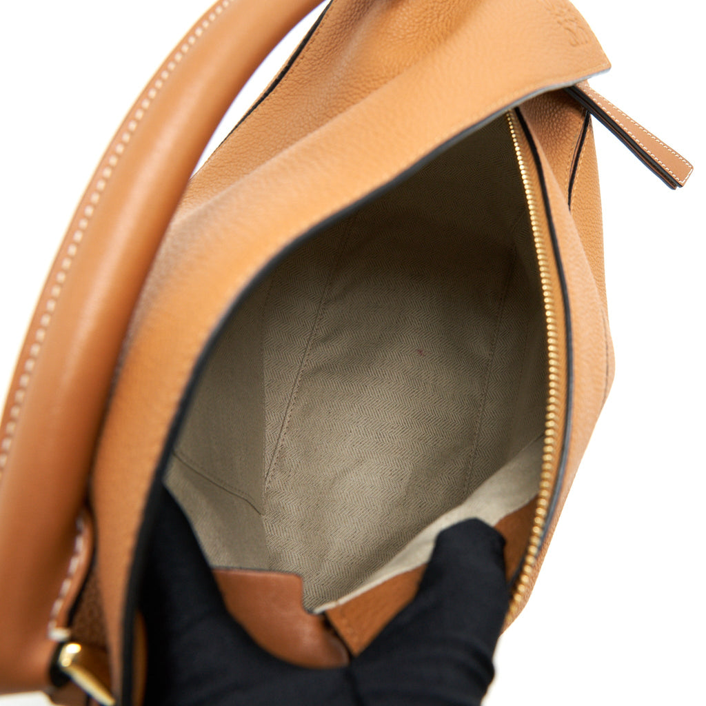 LOEWE PUZZLE BAG IN GRAINED CALFSKIN BROWN