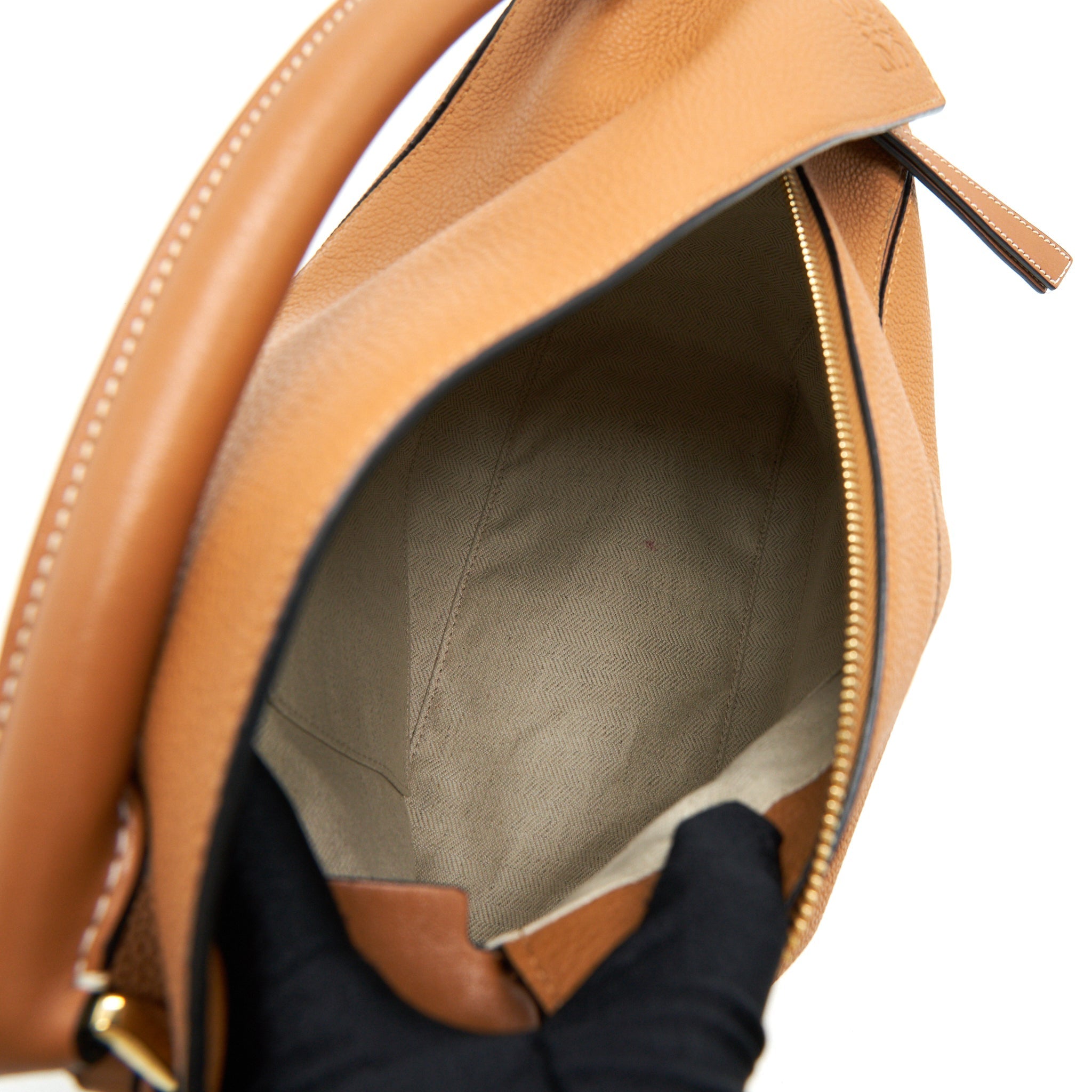 LOEWE PUZZLE BAG IN GRAINED CALFSKIN BROWN
