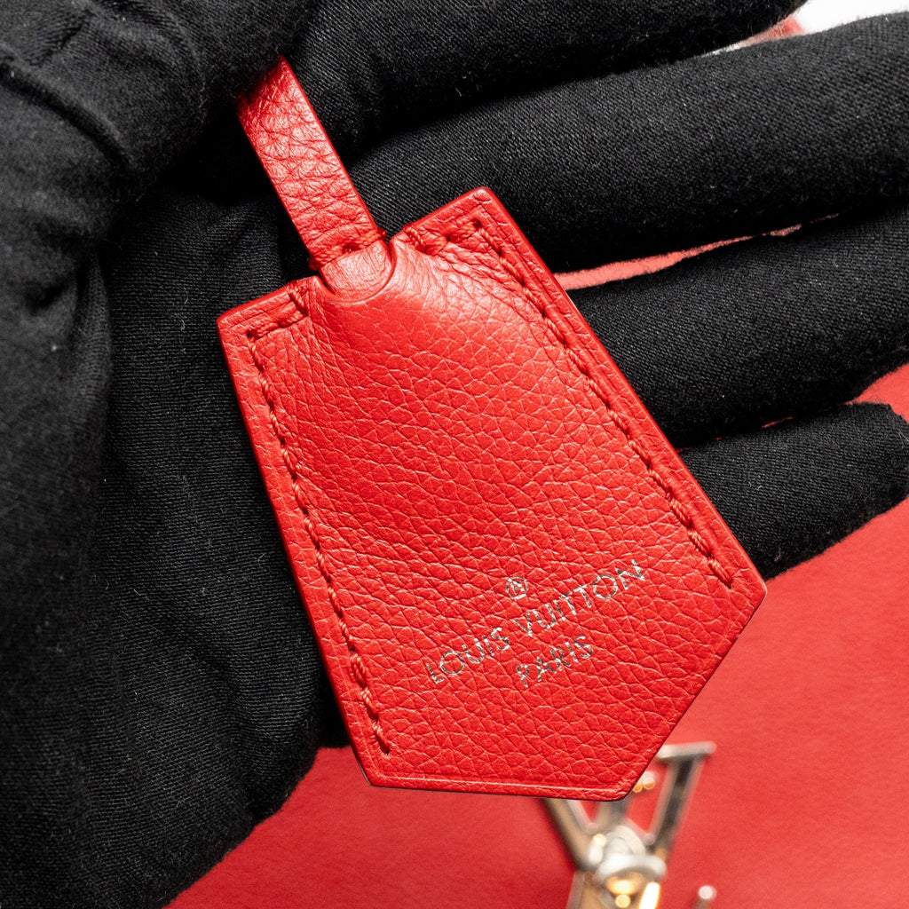 LOUIS VUITTON LOCKME BAG CALFSKIN RED SHW