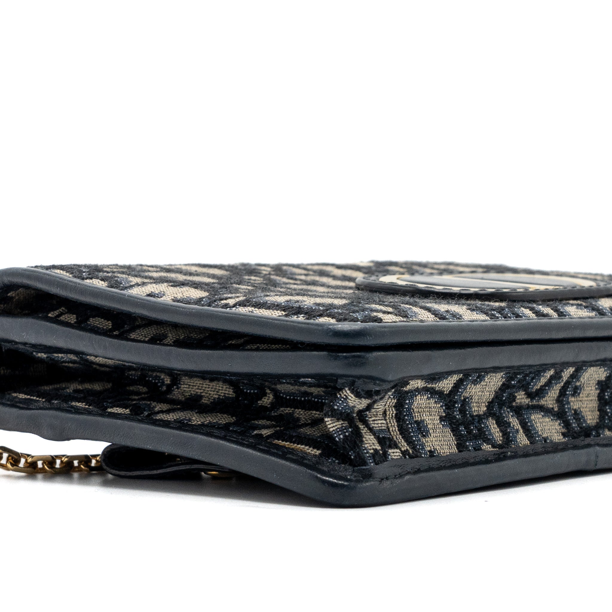 DIOR 2-IN-1 30 MONTAIGNE POUCH DIOR OBLIQUE JACQUARD BLUE GHW