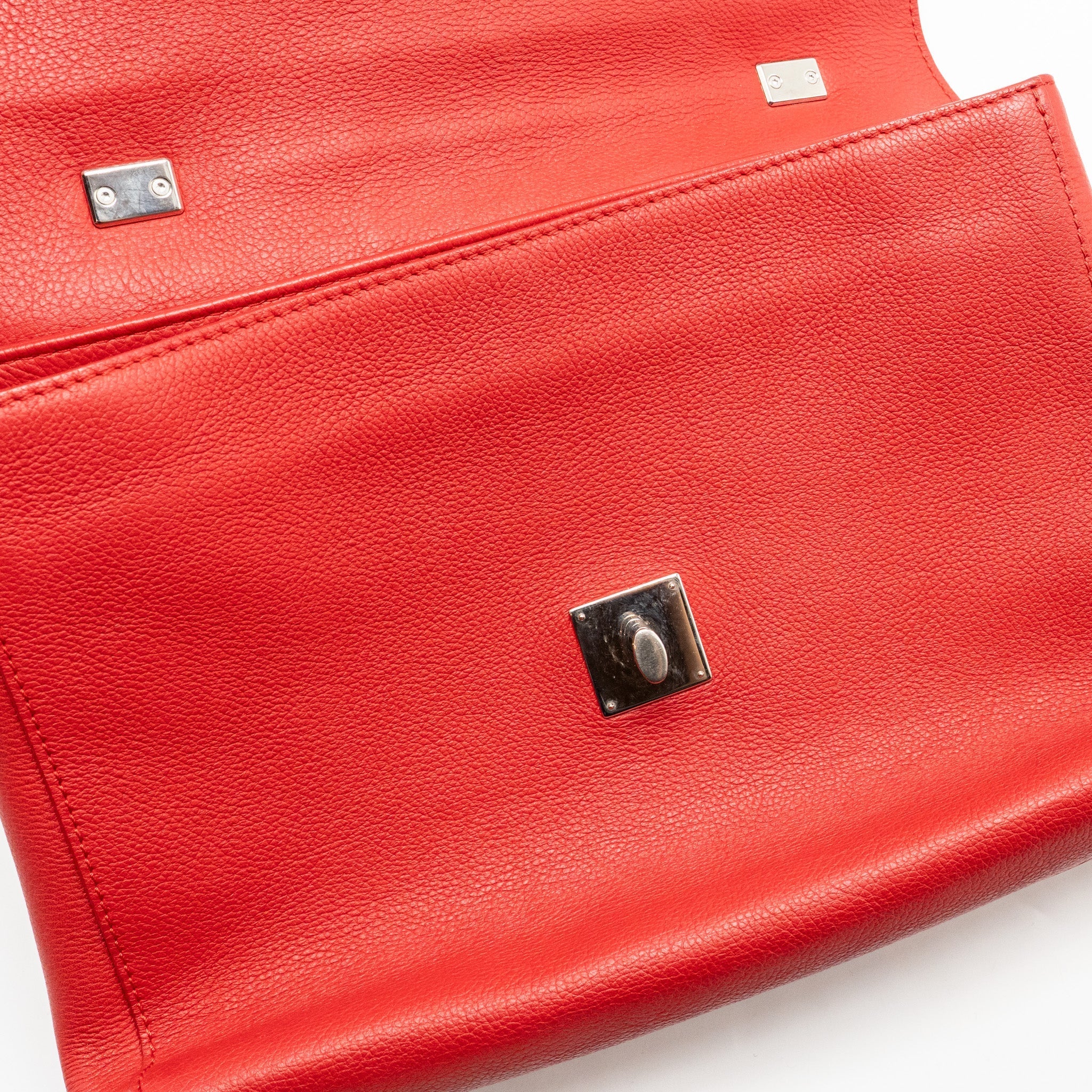 LOUIS VUITTON LOCKME BAG CALFSKIN RED SHW