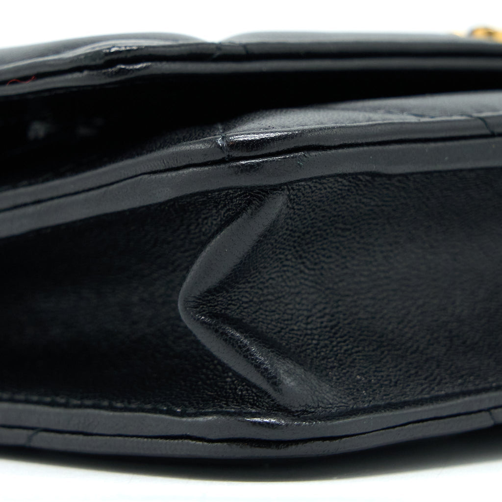 CHANEL 19 WALLET ON CHAIN LAMBSKIN BLACK MULTICOLOUR HARDWARE (MICROCHIP)