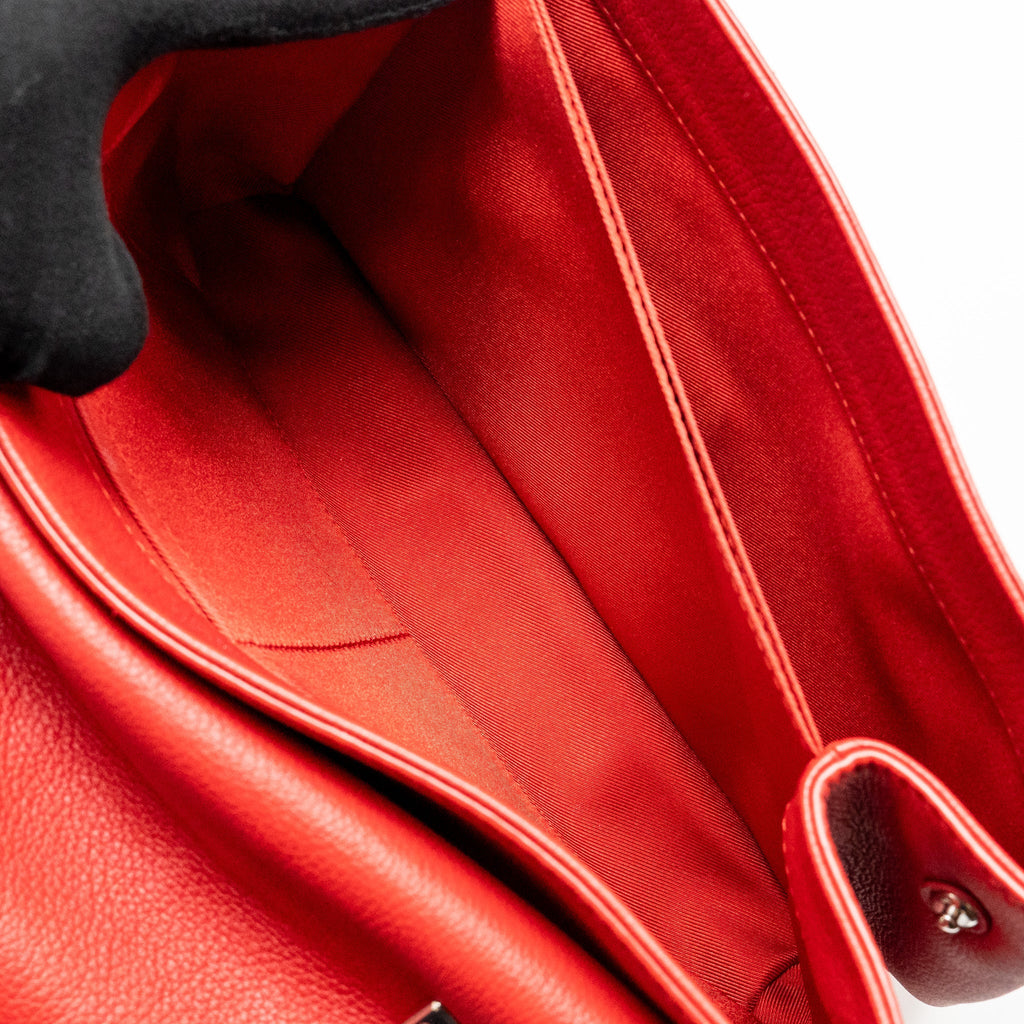 LOUIS VUITTON LOCKME BAG CALFSKIN RED SHW