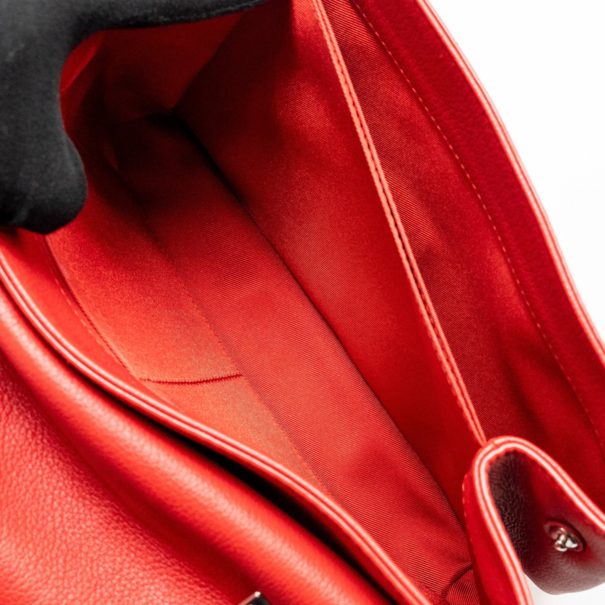 LOUIS VUITTON LOCKME BAG CALFSKIN RED SHW
