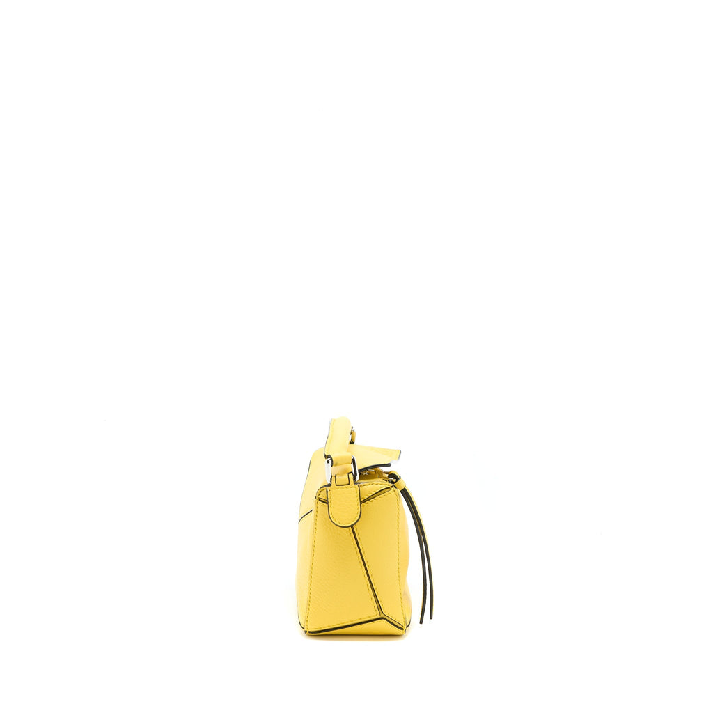 LOEWE MINI PUZZLE BAG CALFSKIN YELLOW SHW