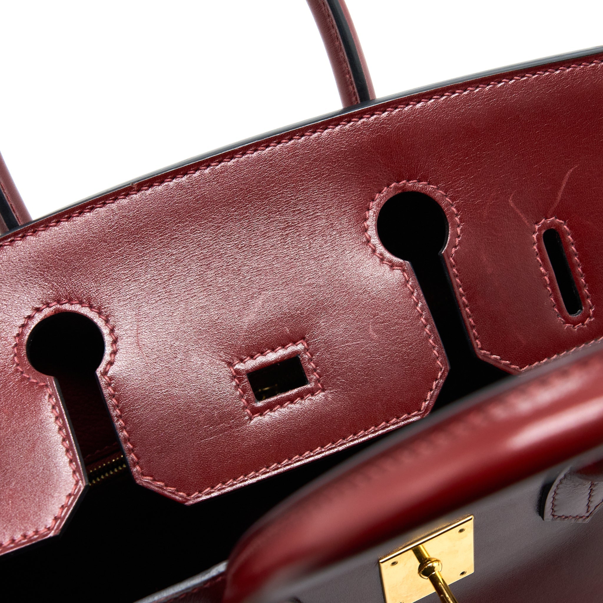 HERMES BIRKIN 30 BOX ROUGE H GHW