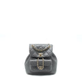 CHANEL MINI DUMA BACKPACK LAMBSKIN GREY LGHW (MICROCHIP)