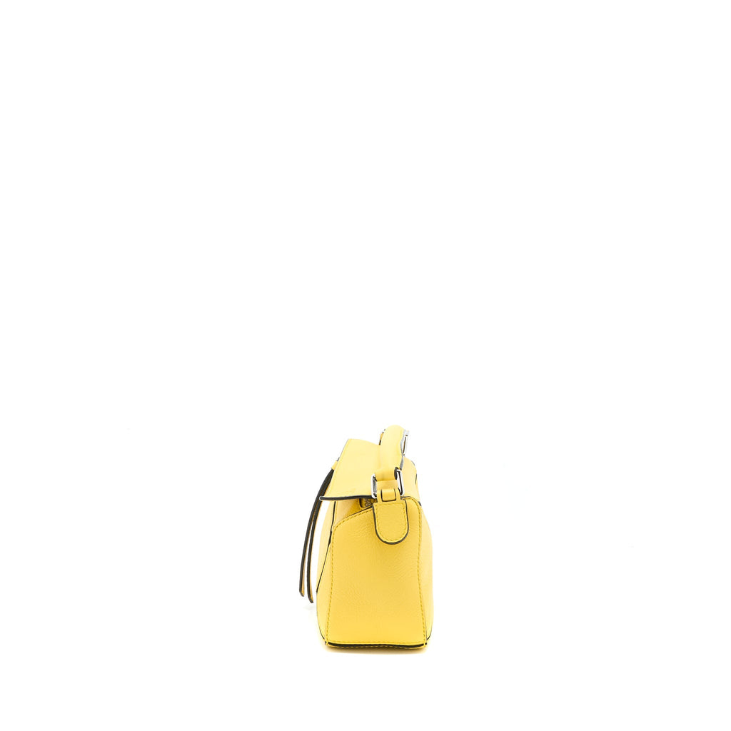LOEWE MINI PUZZLE BAG CALFSKIN YELLOW SHW