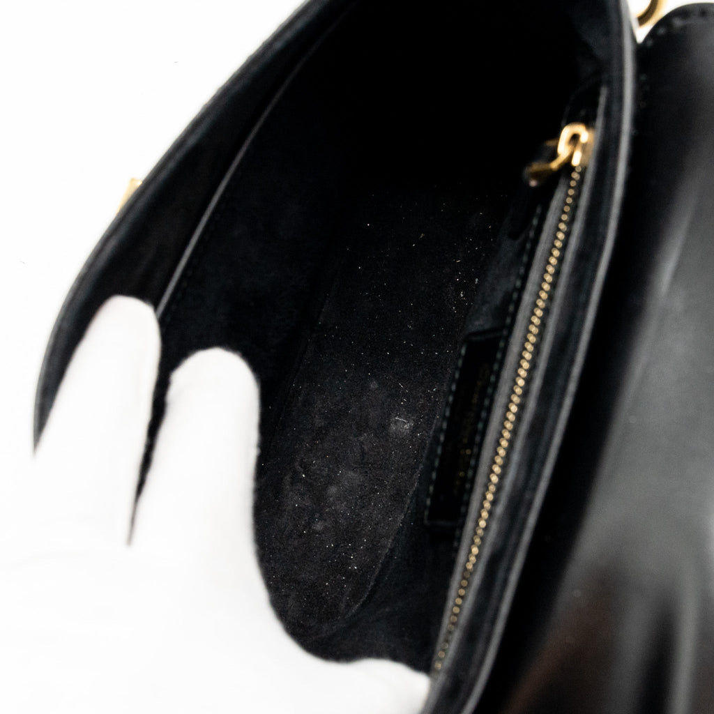 DIOR D-FENCE SADDLE BAG CALFSKIN BLACK GHW