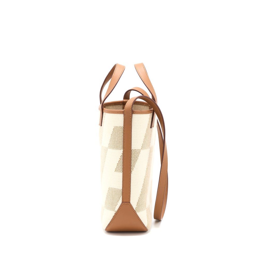 HERMES CABAS H EN BIAIS 27 BAG ECRE-NATUREL/GOLD