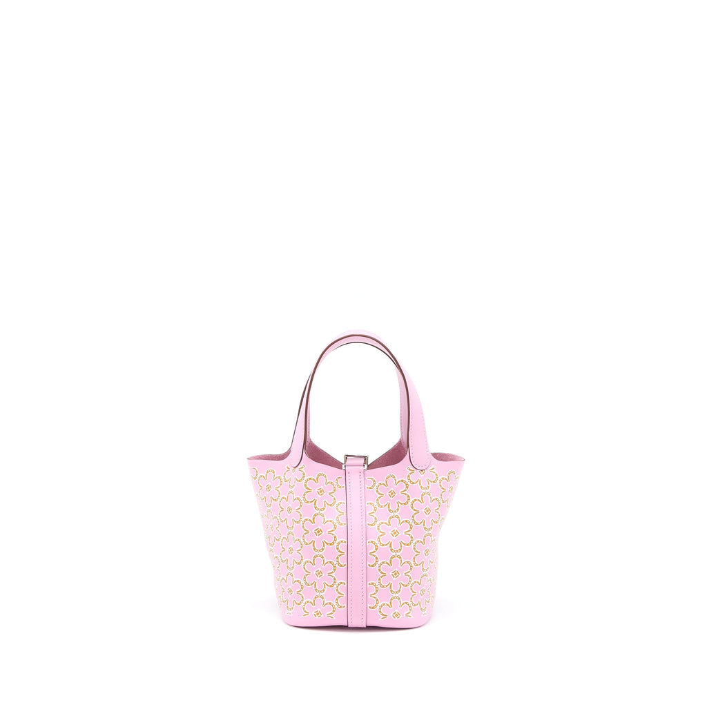 HERMES LUCKY DAISY MICRO PICOTIN 14 LOCK BAG SWIFT MAUVE SYLVESTRE SHW