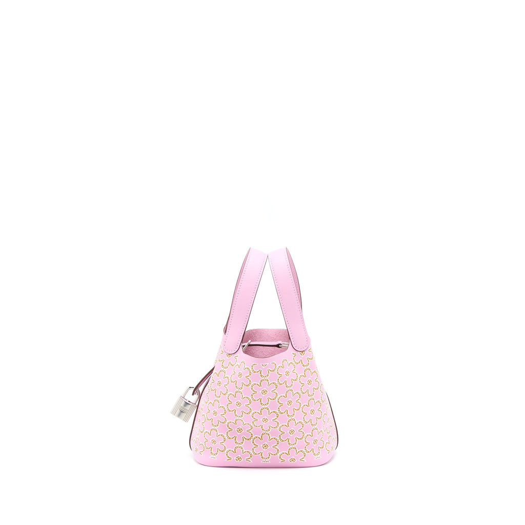 HERMES LUCKY DAISY MICRO PICOTIN 14 LOCK BAG SWIFT MAUVE SYLVESTRE SHW