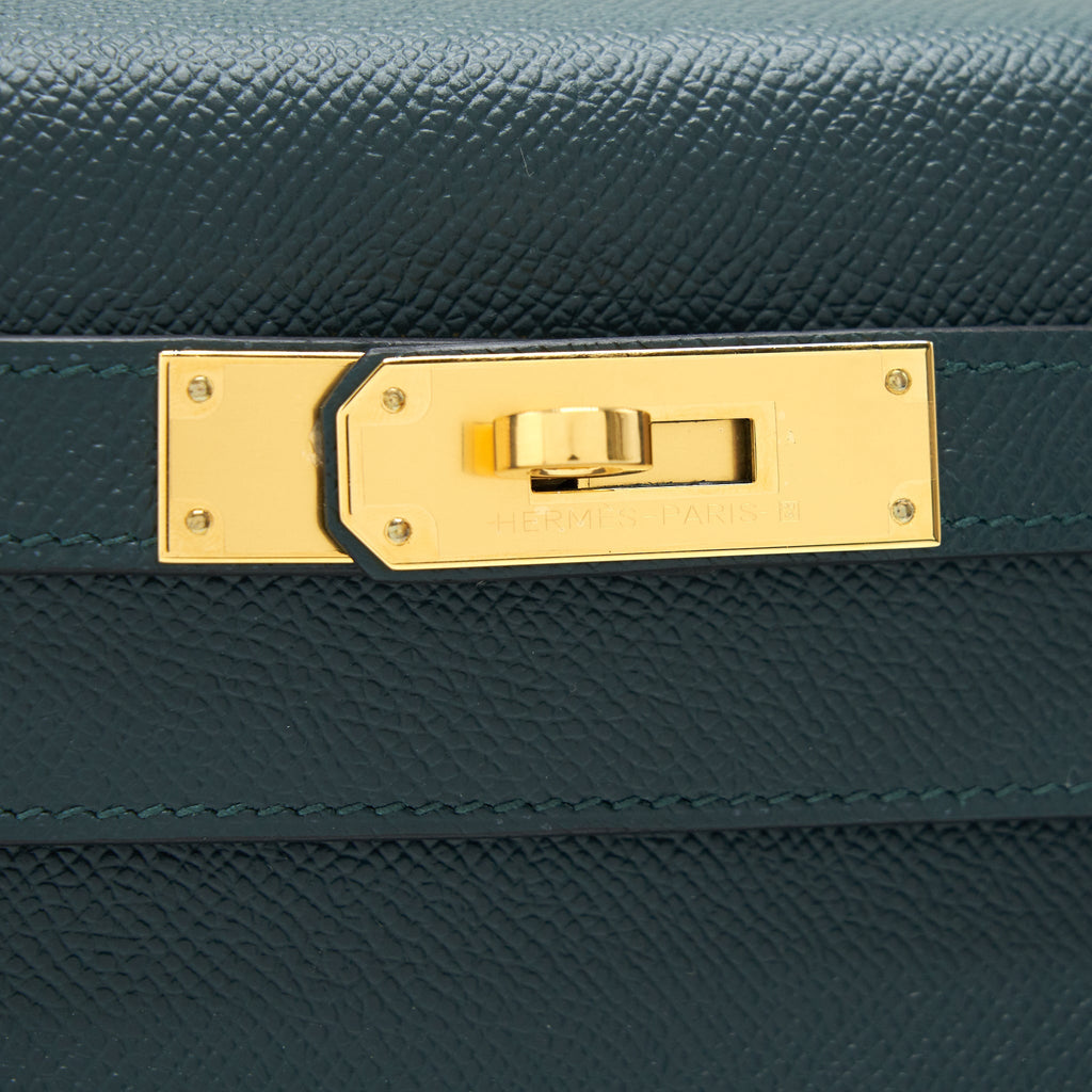 HERMES KELLY 28 SELLIER 6O VERT CYPRES GHW