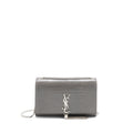 SAINT LAURENT KATE BAG CROC EMBOSSED-CALFSKIN GREY SHW