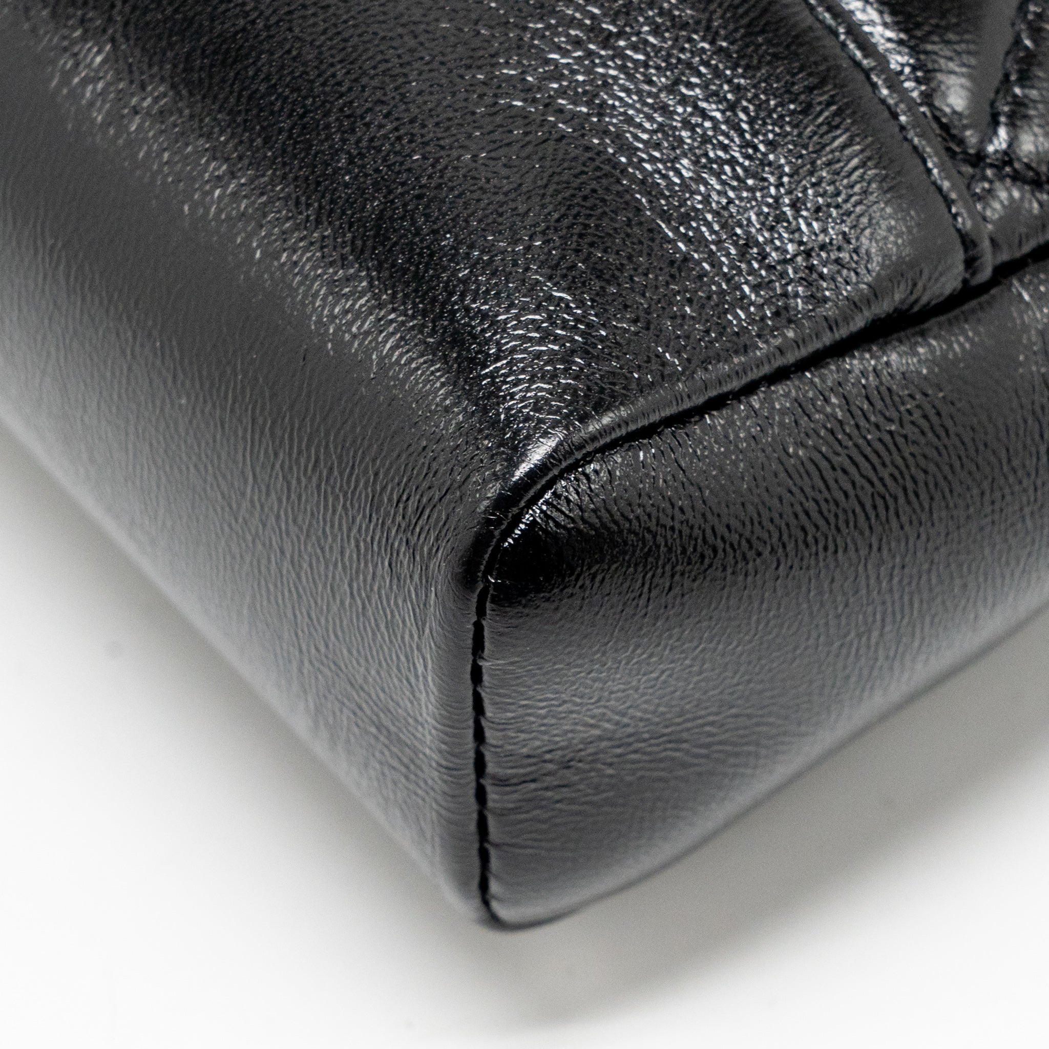 CHANEL MINI 31 BAG SHINY LAMBSKIN BLACK LGHW (MICROCHIP)