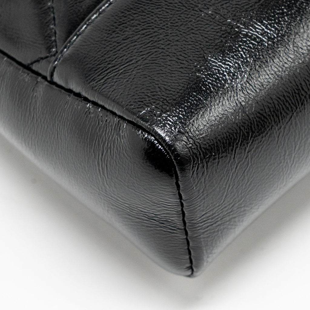 CHANEL MINI 31 BAG SHINY LAMBSKIN BLACK LGHW (MICROCHIP)
