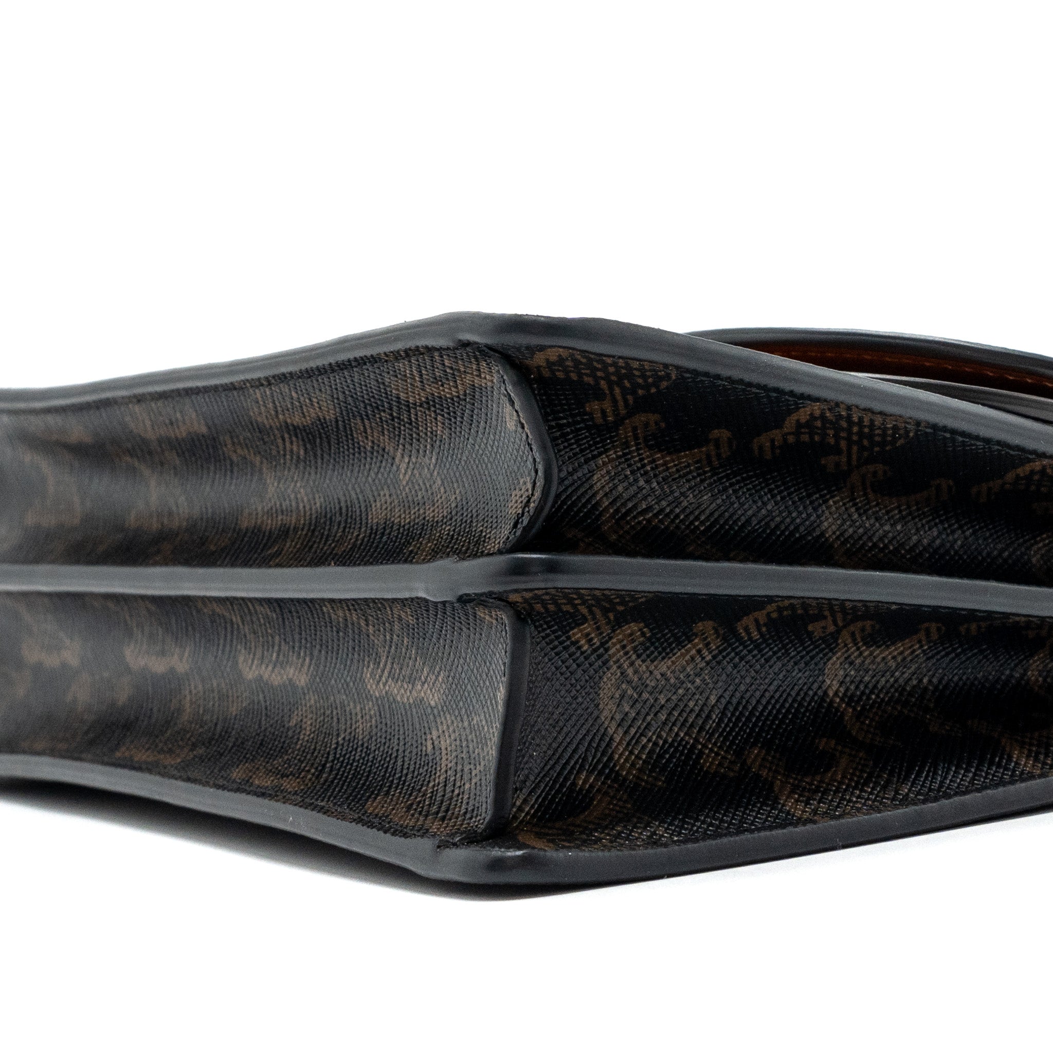 CELINE WALLET ON STRAP TRIOMPHE CANVAS / SMOOTH LAMBSKIN TAN WITH GHW