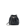 CHANEL 20S DRAWSTRING BUCKET BAG AGED CALFSKIN BLACK SHW