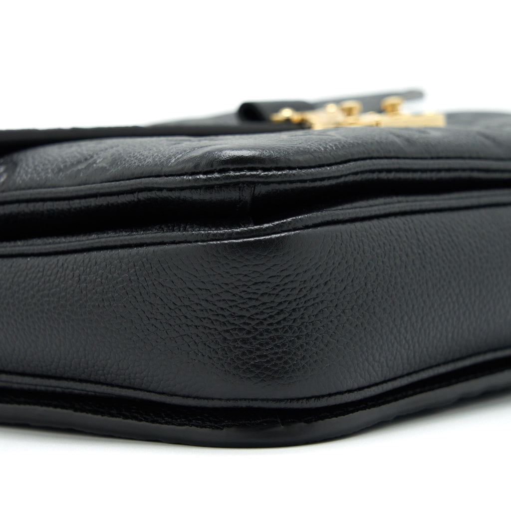 LOUIS VUITTON POCHETTE MÉTIS MONOGRAM EMPREINTE BLACK GHW