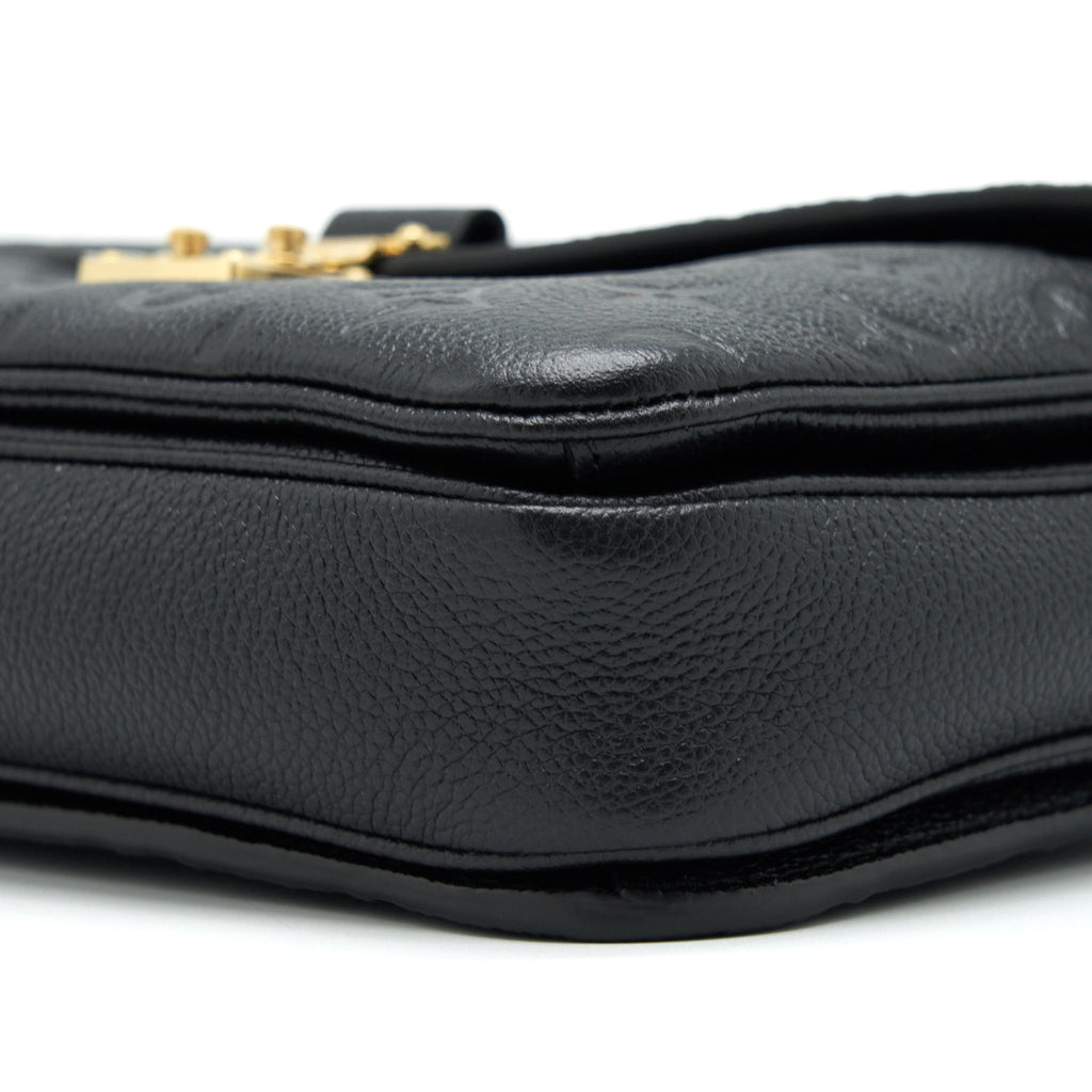 LOUIS VUITTON POCHETTE MÉTIS MONOGRAM EMPREINTE BLACK GHW