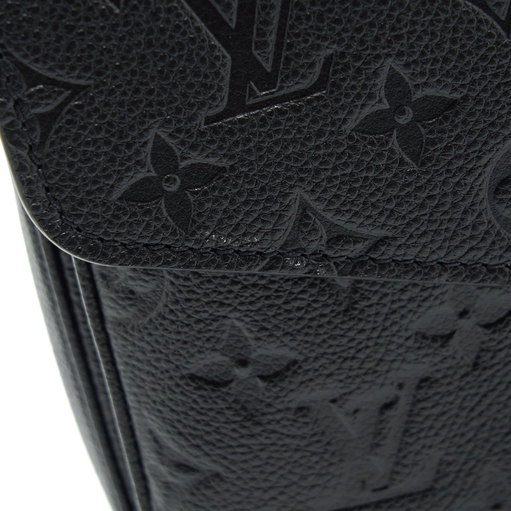 LOUIS VUITTON POCHETTE MÉTIS MONOGRAM EMPREINTE BLACK GHW