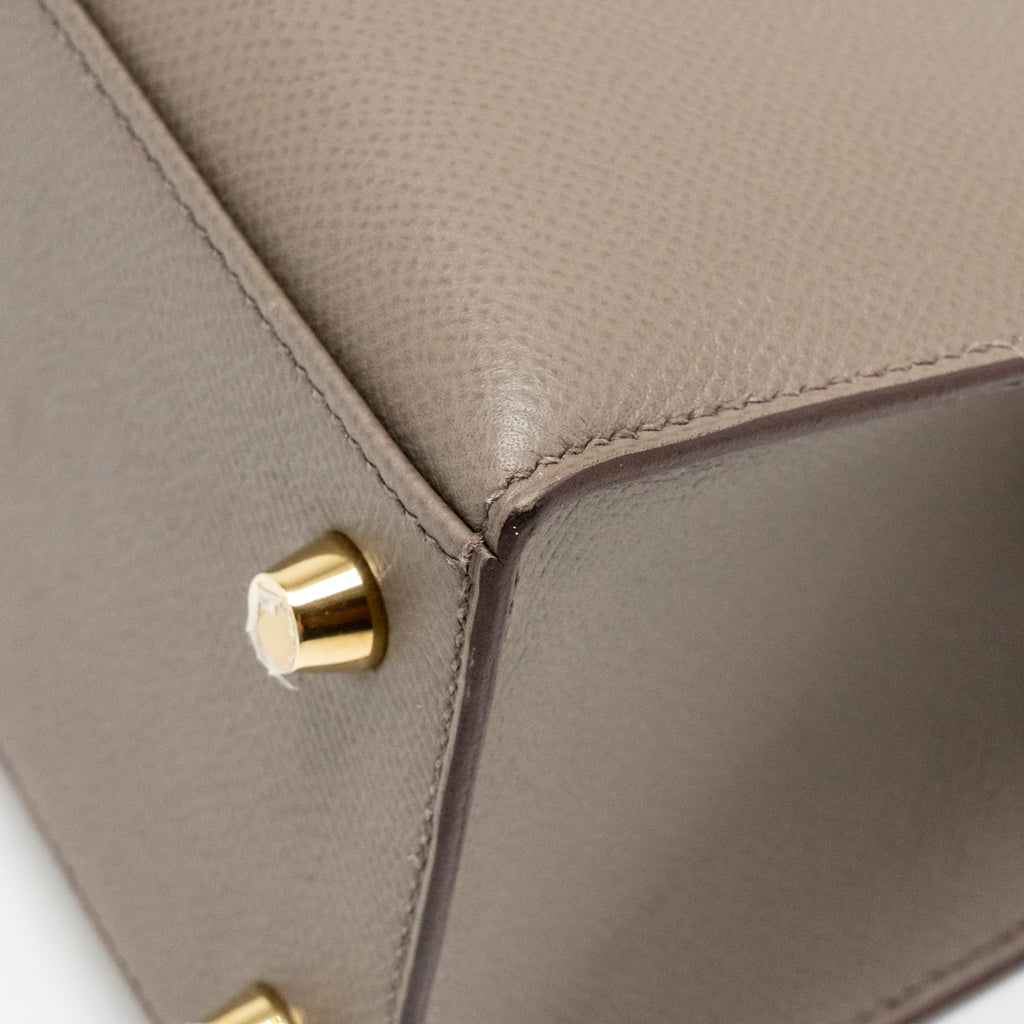 HERMES KELLY 25 EPSOM 8F GRIS ETAIN GHW