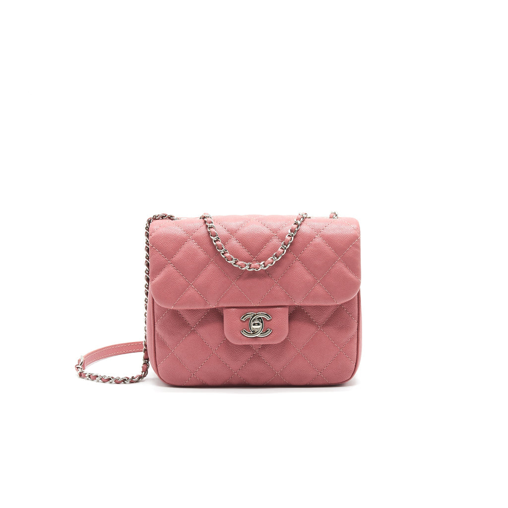 CHANEL URBAN COMPANION FLAP BAG CAVIAR PINK SHW
