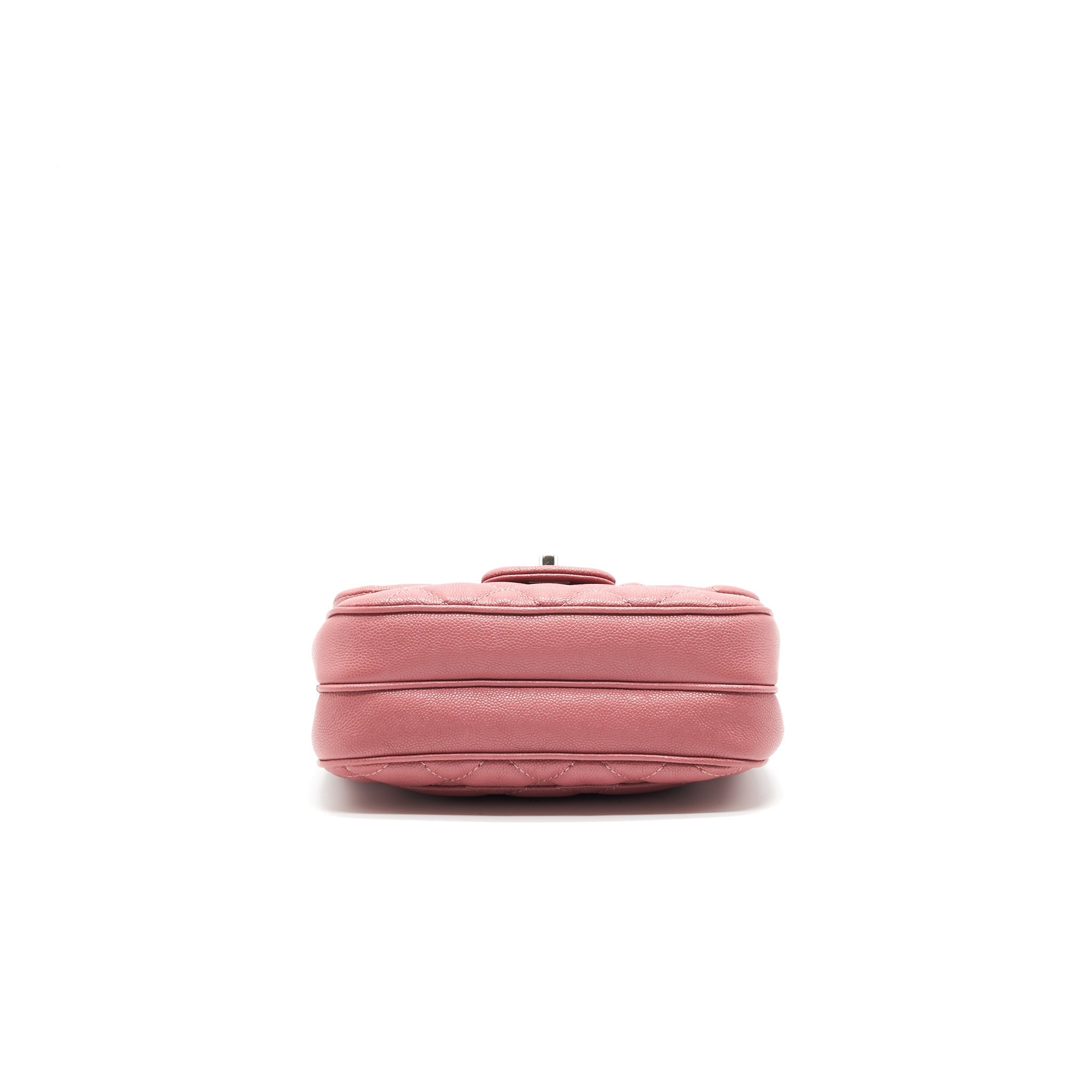 CHANEL URBAN COMPANION FLAP BAG CAVIAR PINK SHW