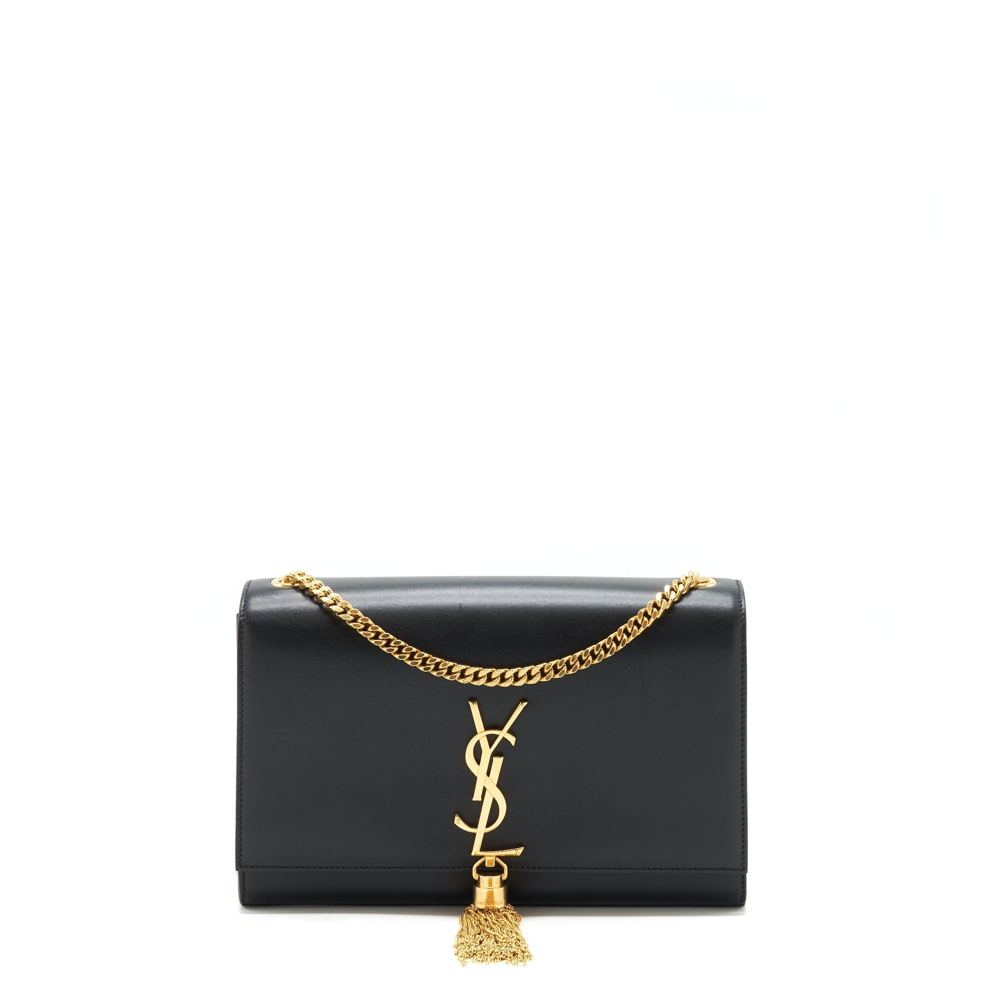 SAINT LAURENT MEDIUM KATE BAG TASSEL BLACK GHW